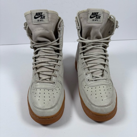 NIKE AIR SF AR 1 Mens 7 Beige High Top Urban Utility Sneaker Boots Shoes - Picture 3 of 16